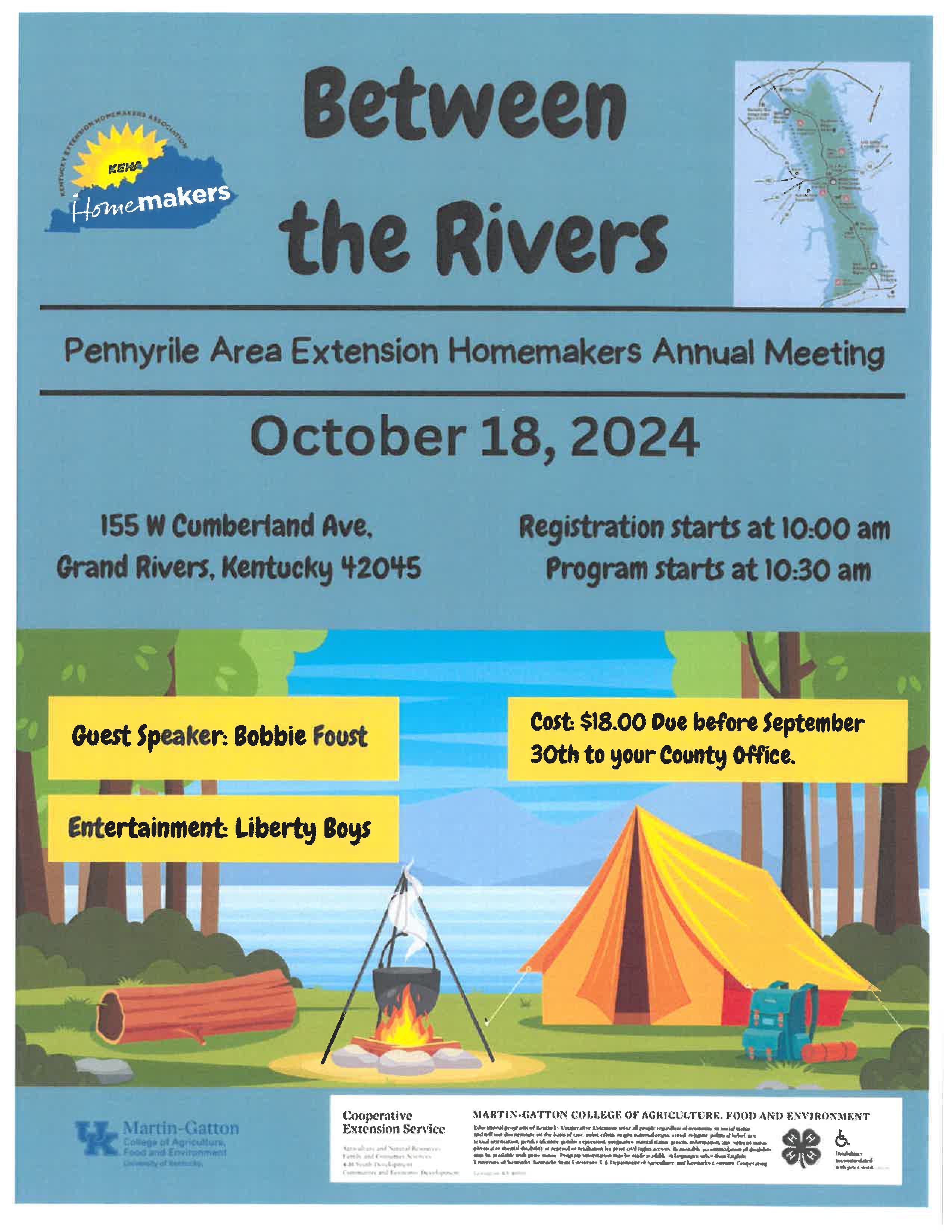 Pennyrile Homemaker Annual Meeting Flyer